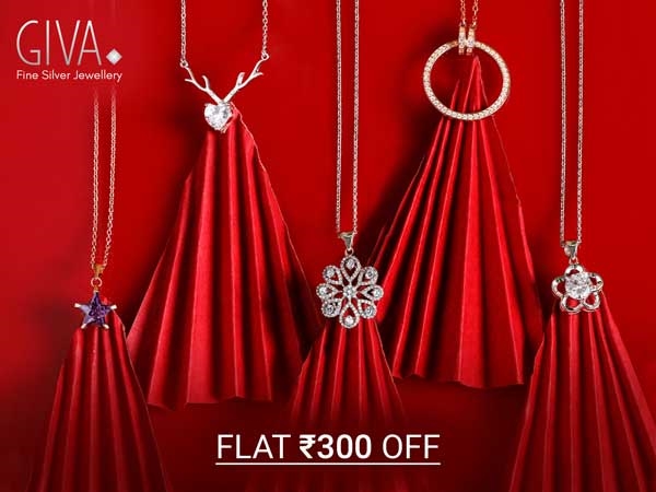 Flat Rs 300 Off on Fine Silver Jewellery from GIVA