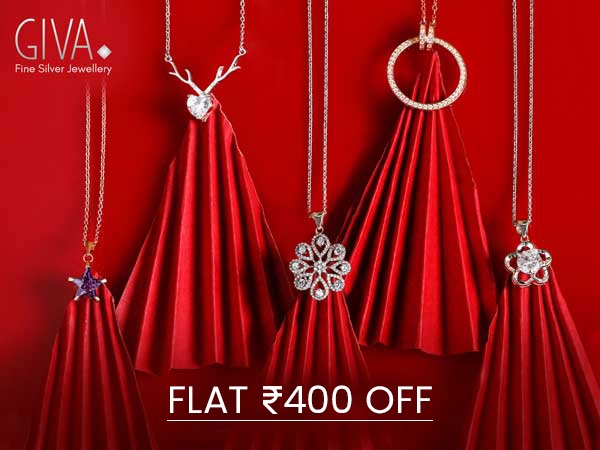 Flat ₹400 Off on Fine Silver Jewellery from GIVA