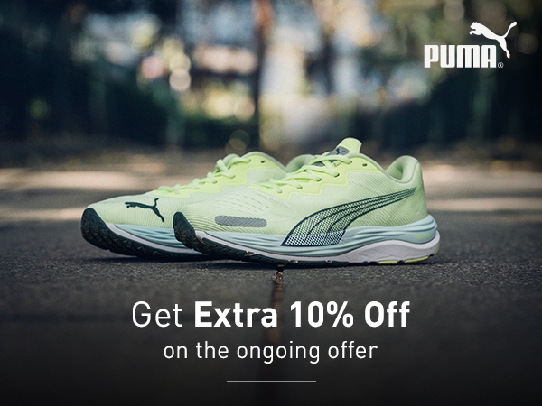 Get Extra 10% Off on the ongoing offer on Puma