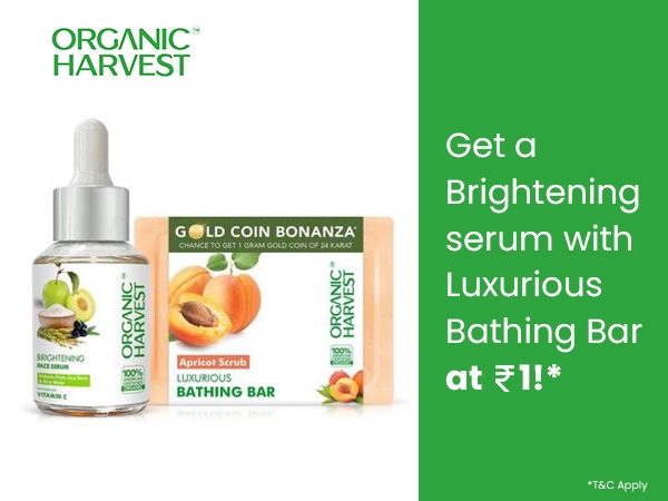 Get a Brightening serum with Luxurious Bathing Bar at ₹1
