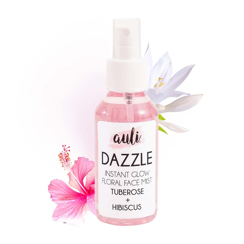 Auli Floral Refreshing Mist Make-Up Setting Spray - Dazzle 120Ml Organic  Harmful Chemical Free