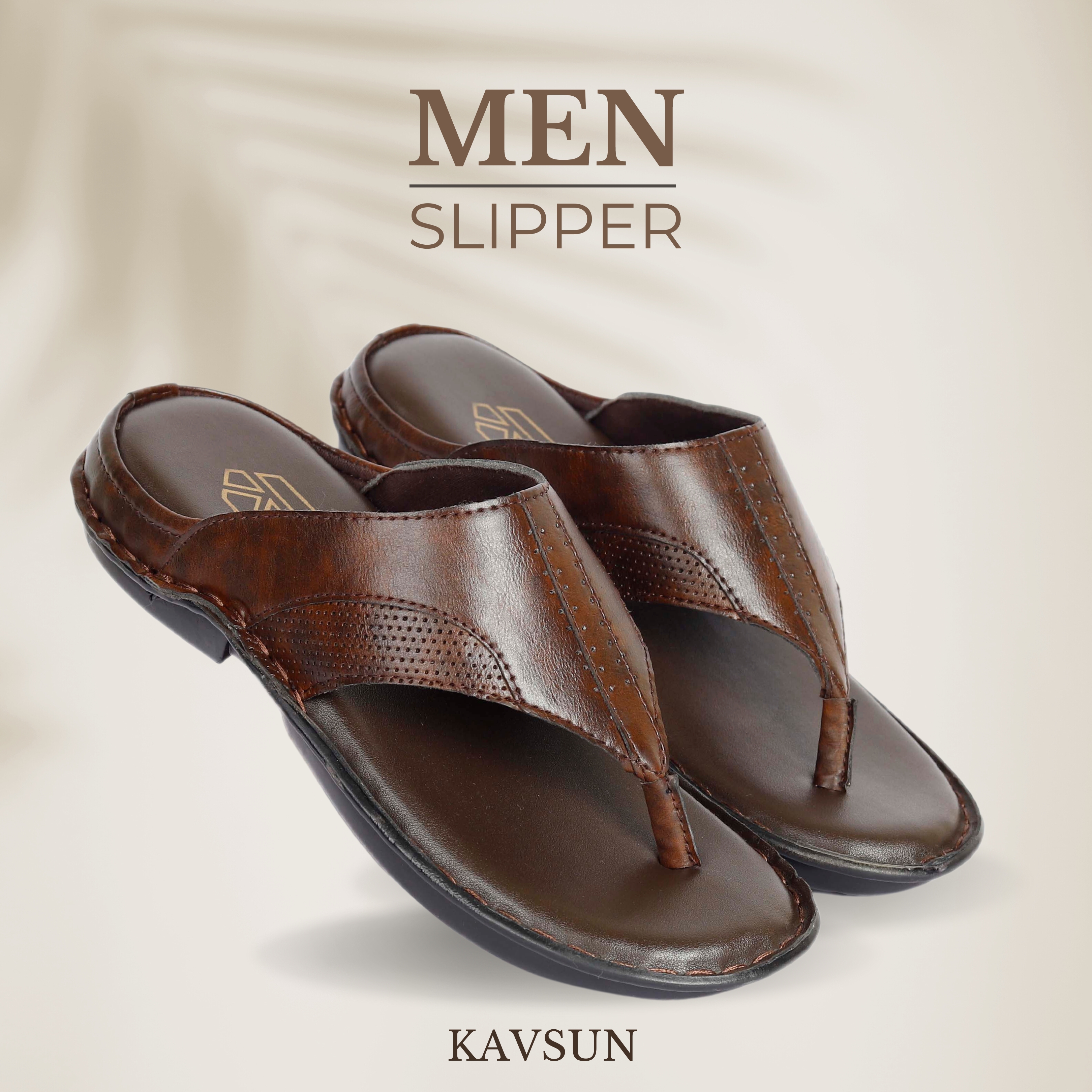 Kavsun Premium Slippers Punch Brown