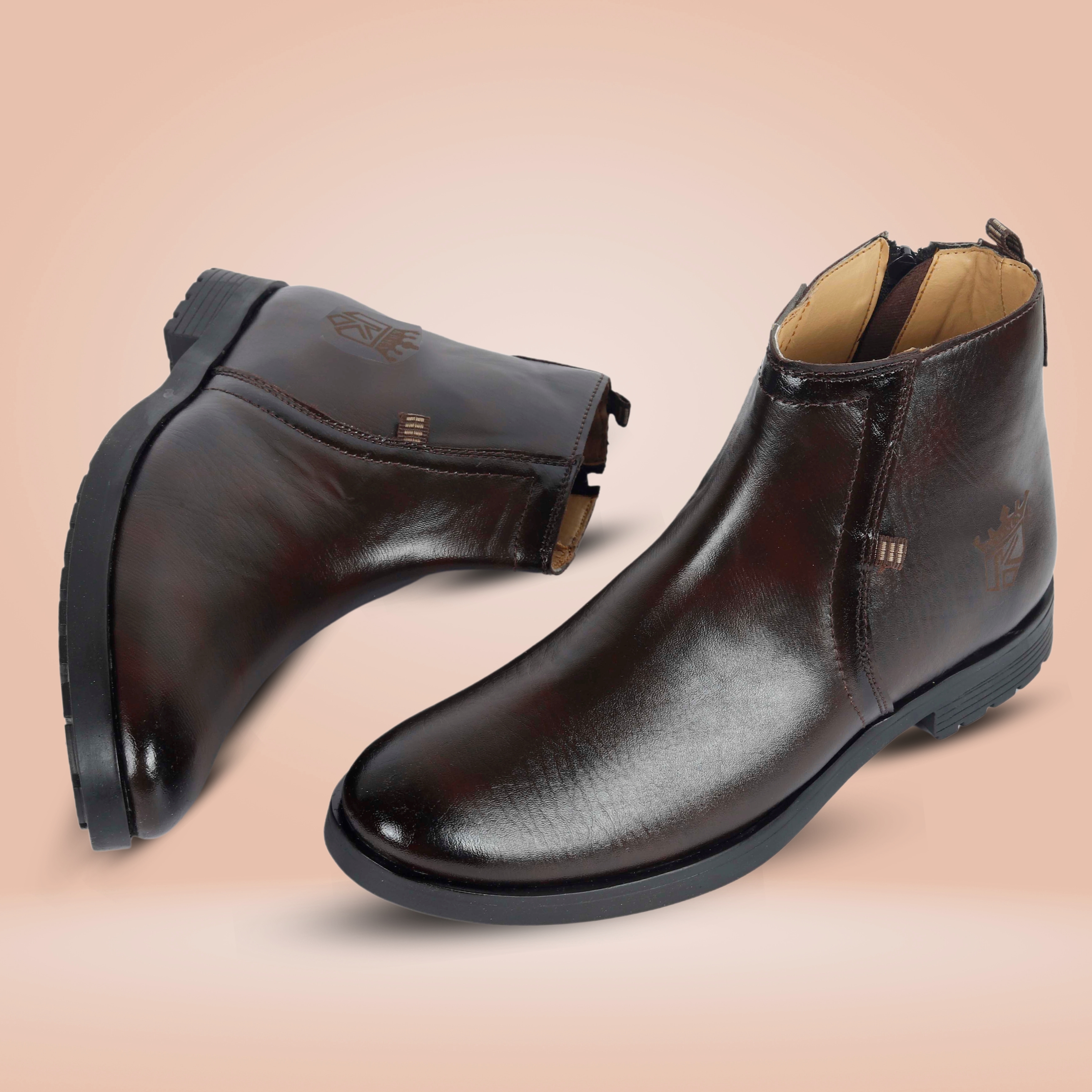 Kavsun Chelsea Ankle Boot For Men Brown (KV4003)