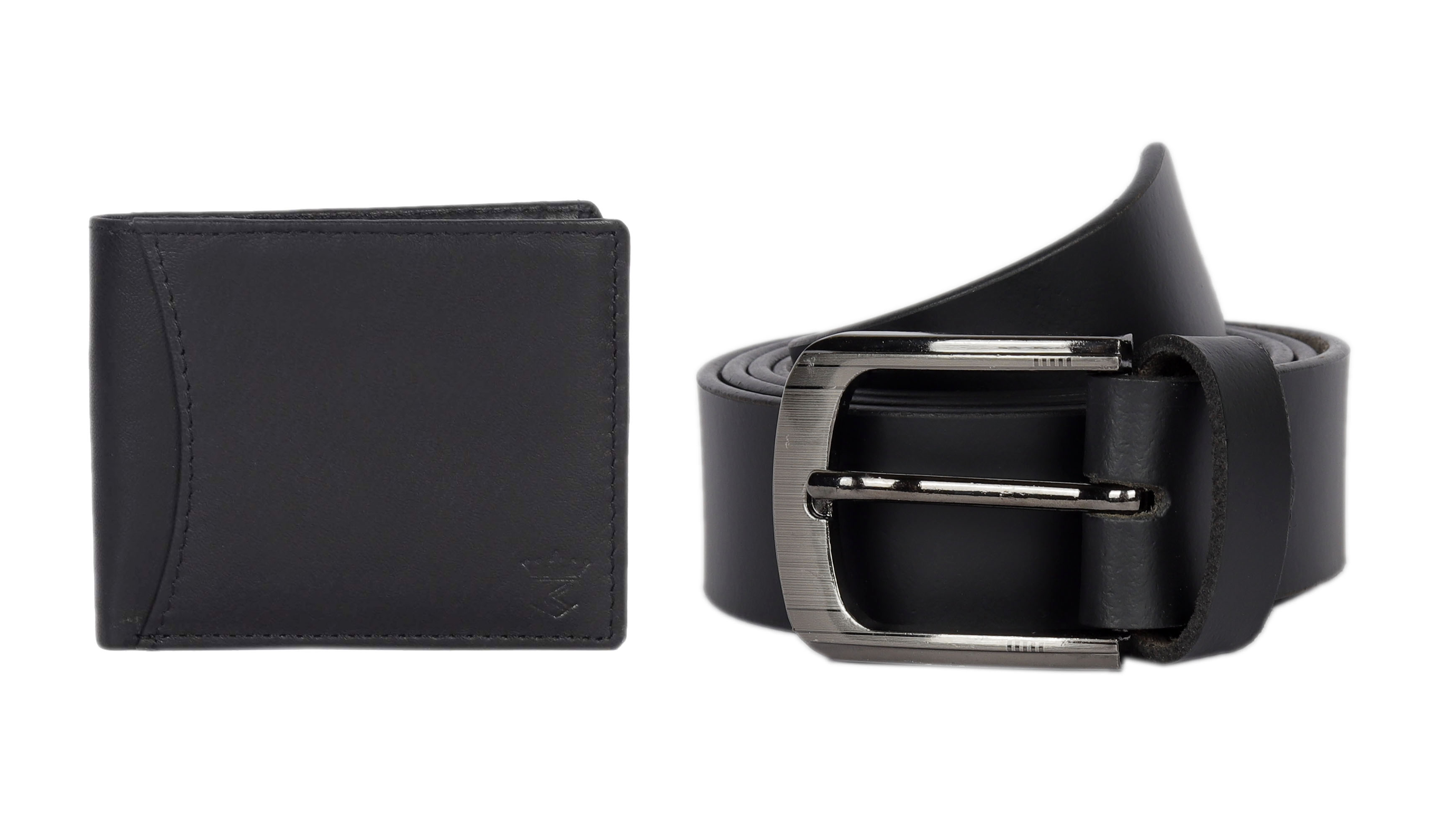 Kavsun Combo Of Genuine Leather Wallet And Belt
