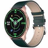 Fireboltt Invincible Jet Green Leather 1.39 Amoled Display Bluetooth Calling Smartwatch�