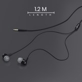 Portronics Conch 50 in-Ear Wired Earphone with Mic, 3.5mm Audio Jack,Black (POR 1488)