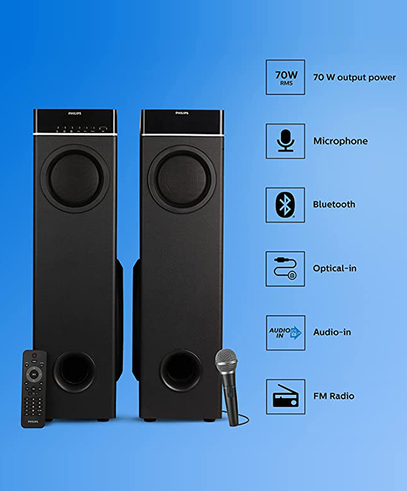 philips bluetooth speaker tower