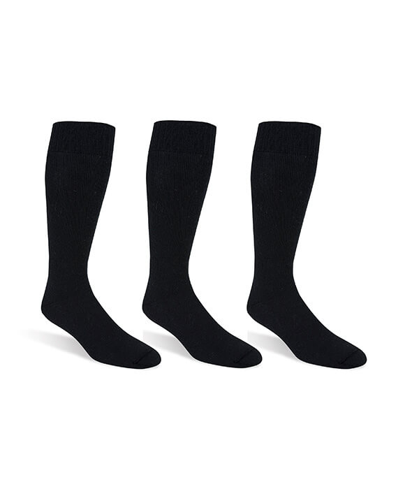 Set Of 3 Pair Socks-Black -Men