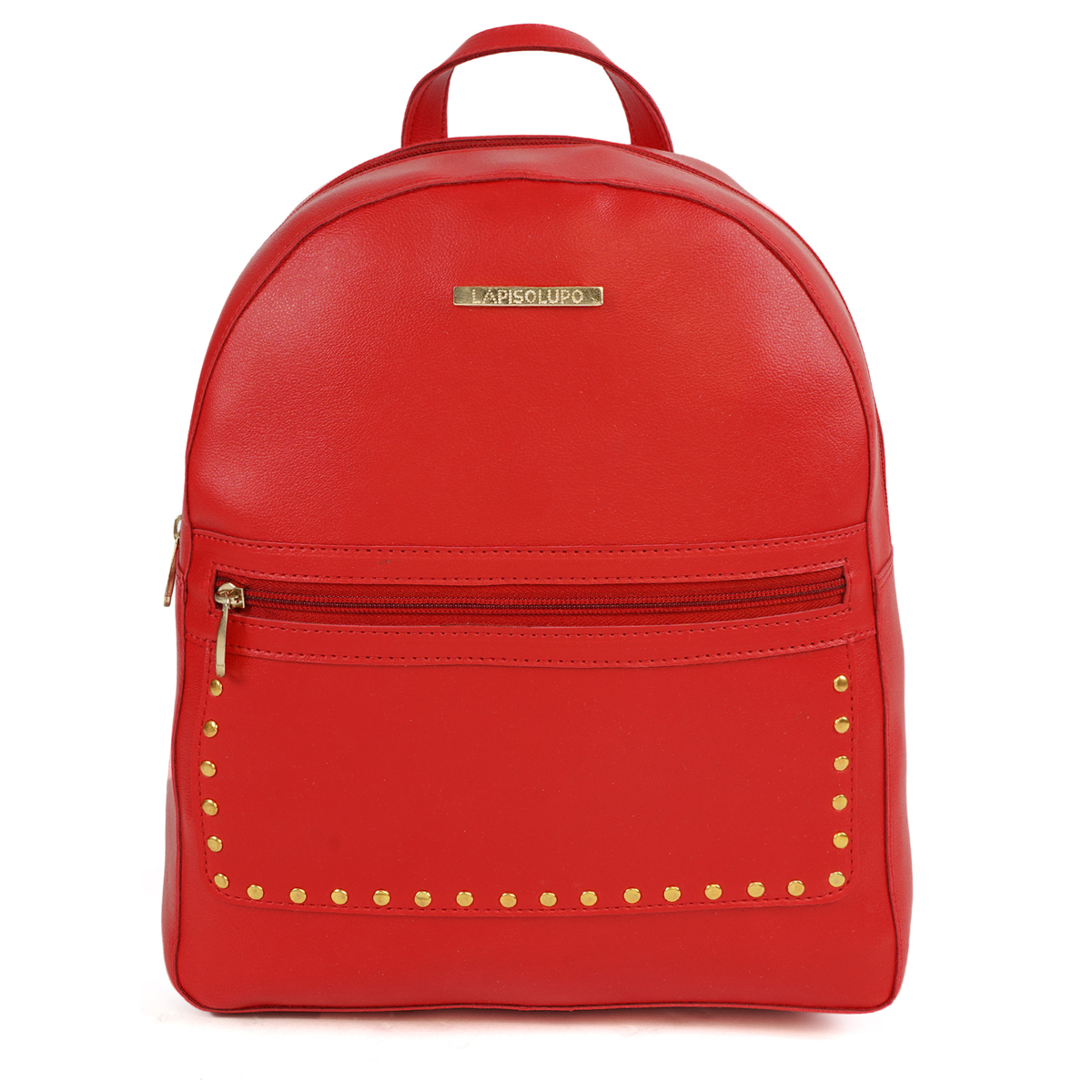 Lapis O Lupo Vegan Leather Women Backpack Llbp0024Rd Red