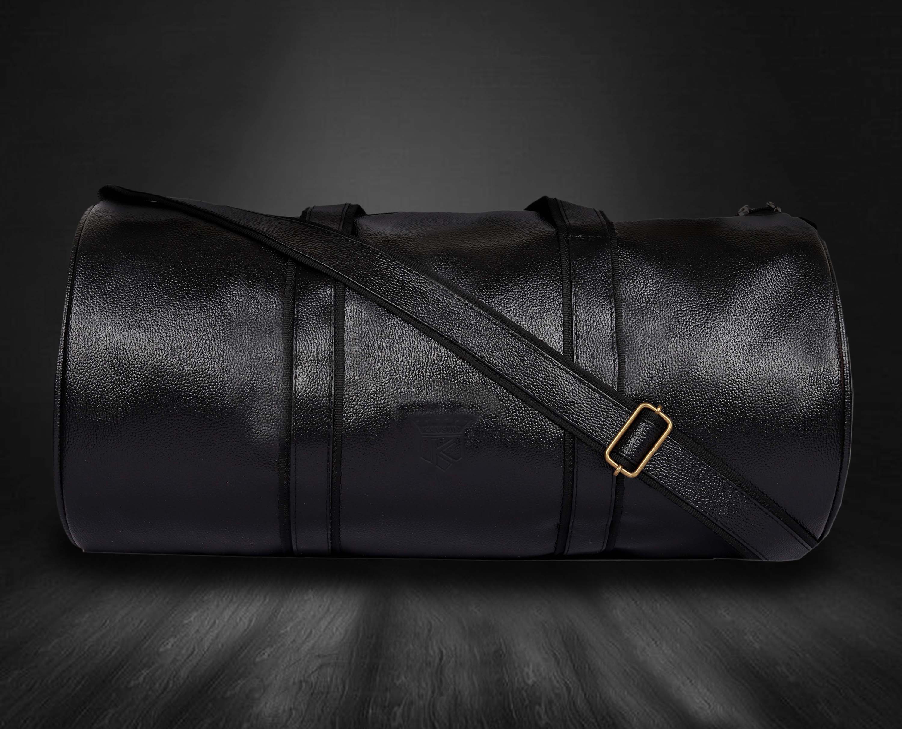 KAVSUN Black Unisex Duffle Bag or Gym Bag