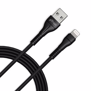 pTron Solero i241 USB to iOS 2.4A Fast Charging USB Cable, Made in India, 480Mbps Data Transfer Spee