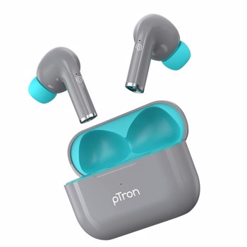 pTron Newly Launched Bassbuds Neo TWS Earbuds, HD Mic & ENC for Clear Calls, 13mm Driver, 35Hrs Play