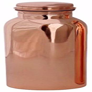 Copper Bottle 1000 ML with 2 Copper Glass 300 ML Gift Set