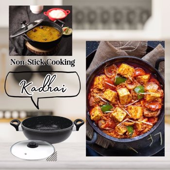 OK Premium Non Stick 24 cm Induction Compatible Kadai