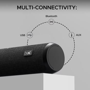 boAt Aavante bar 600 Bluetooth Soundbar with 25W RMS Signature Sound 2.0 Channel with Dual Passive Radiators