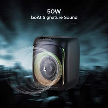 boAt Partypal 185 Speaker with 50 W Signature Sound Up to 6 hrs Playtime TWS Mode Bluetooth v5.0 AUX Port &amp; USB Type-C Port