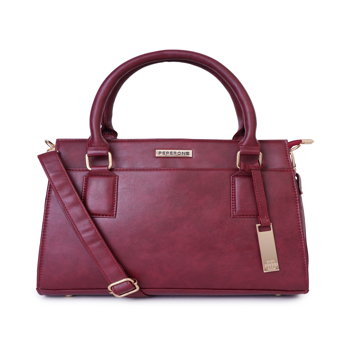 Peperone Women Meline Satchel Handbag  (7199 - Cherry )