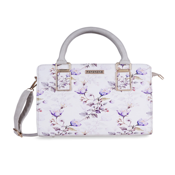Peperone Women Esmee Satchel Handbag (7249-Cream)