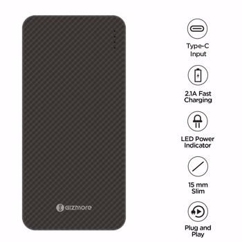 Gizmore Svelte 10,000 Mah Power Bank With Two Input & Output Options