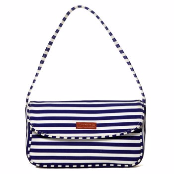 Chipmank Shoulder Hobo Bag Color Blue Stripes