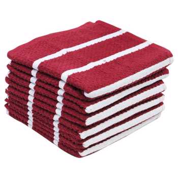 Lushhome  Kitchen Checks  Cleaning Cloth, Terry Cotton Dish Machine Washable Towels For Home Use Mar