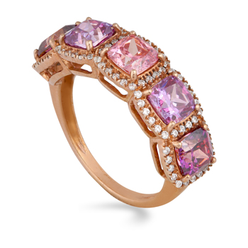 Qstreet Colourful Diamond Ring