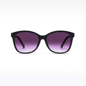 Z-Zoom Rectangular Womens Sunglasses Black