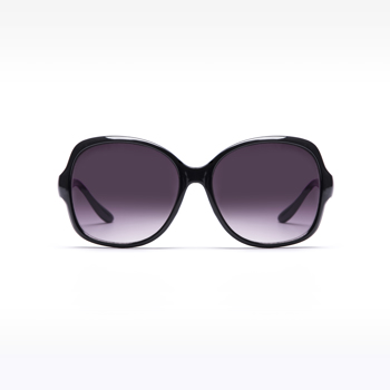 Z-Zoom Oversized Womens Sunglasses (Black)