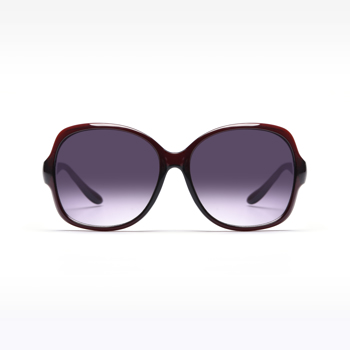 Z-Zoom Oversized Womens Sunglasses (Dark Red)