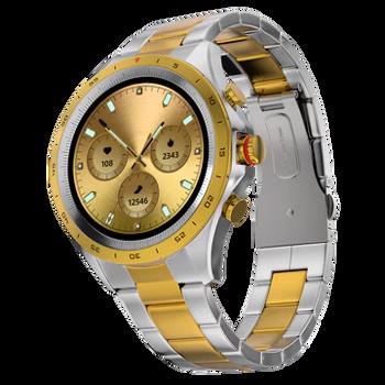 Fireboltt Bsw155 Gold Silver Solace Luxury Multifunction Smartwatch