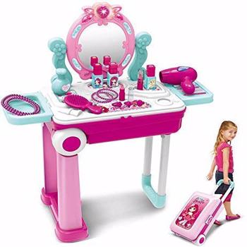 Toysaa Beauty Makeup Kit for Doll Girls Cosmetic Set 2 in 1