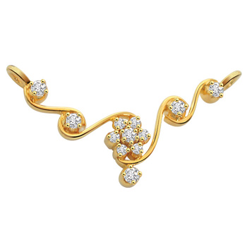 Luxurious Love Diamond and 18K Gold Necklace Pendant DN440