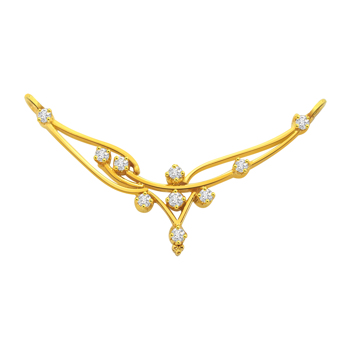A Simple Diamond & Gold Necklace Pendant