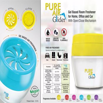 Power Plus Pure Air Glider Gel Based Room Freshener For Home, Office And Car