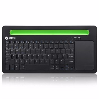 Zoook Fingerpad Wireless Keyboard With Trackpad/Bluetooth Keyboard/3 Device Connectivity