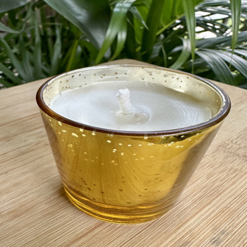 Gold foiled soy candle - rose (100 gms)