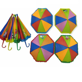 Tag hills multi color with frill kids umbrella