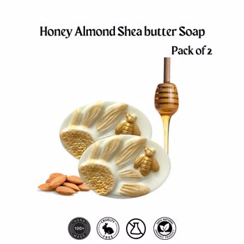 Honey Almond Shea Butter Soap (Pack of 2)  (HALSP2)