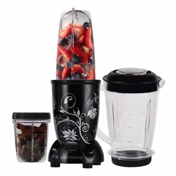 Nutri-blend, 400W,Mixer-Grinder, Blender, SS Blades, 3 Unbreakable Jars (Black)