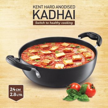 KENT HARD ANODIZED KADAI 24 cms