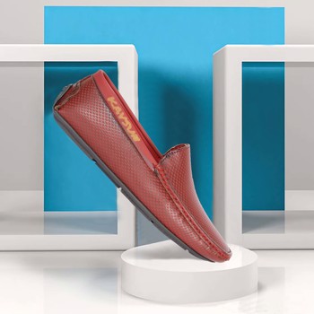 Kavsun Premium Casual Loafer Red
