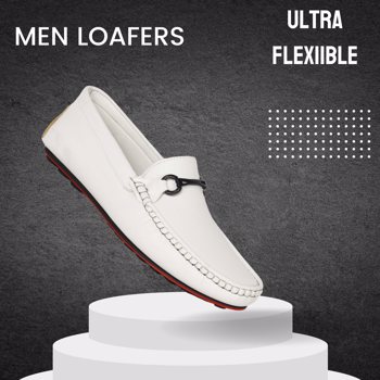 Kavsun White Casual Loafers For Men - (KV2099)