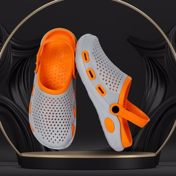 Kavsun Clogs Sandal For Men Orange (KV3034)