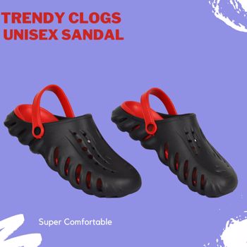 Kavsun Trendy  Clogs Sandal For Unisex Red (KV3035)