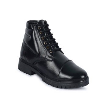 Kavsun High Ankle Derby Boot for Men Black (KV4013)