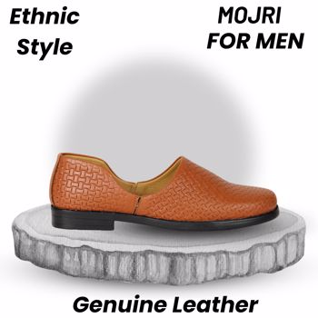 Kavsun Genuine Leather Ethnic Mojri For Men - (KV5007)