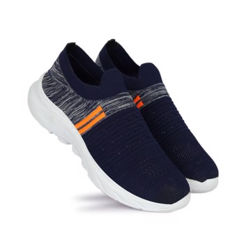 Kavsun Blue Flyknit Fabric Sport Shoe For Men (KV501)