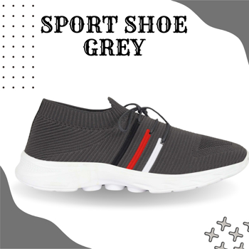 Kavsun Grey Flyknit Fabric Sport Shoe For Men (KV508)