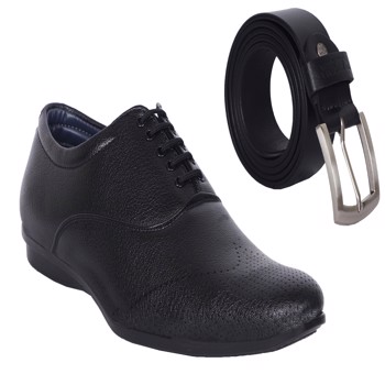 KAVSUN Combo Of Formal Shoe And Belt (KV6105BT)