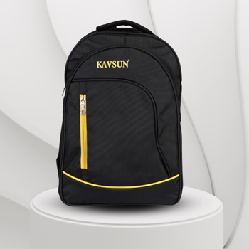 Kavsun Smart And Trendy Unisex School Bag  Black (KVBAG-0S13)